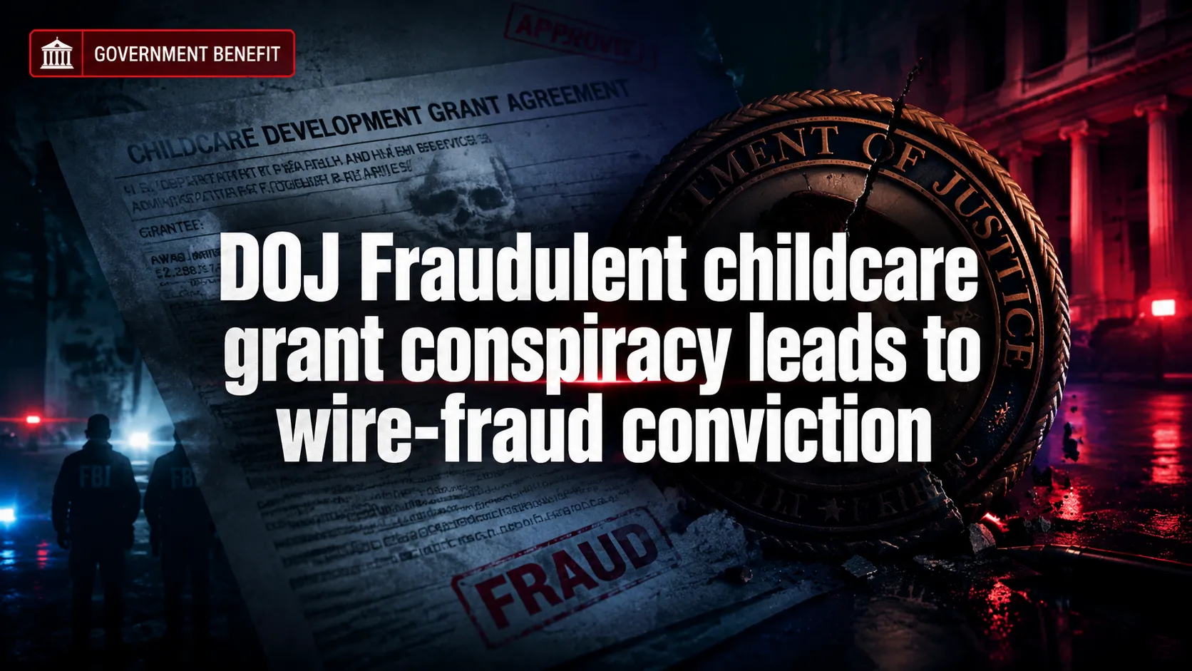 DOJ: Fraudulent childcare grant conspiracy leads to wire-fraud conviction