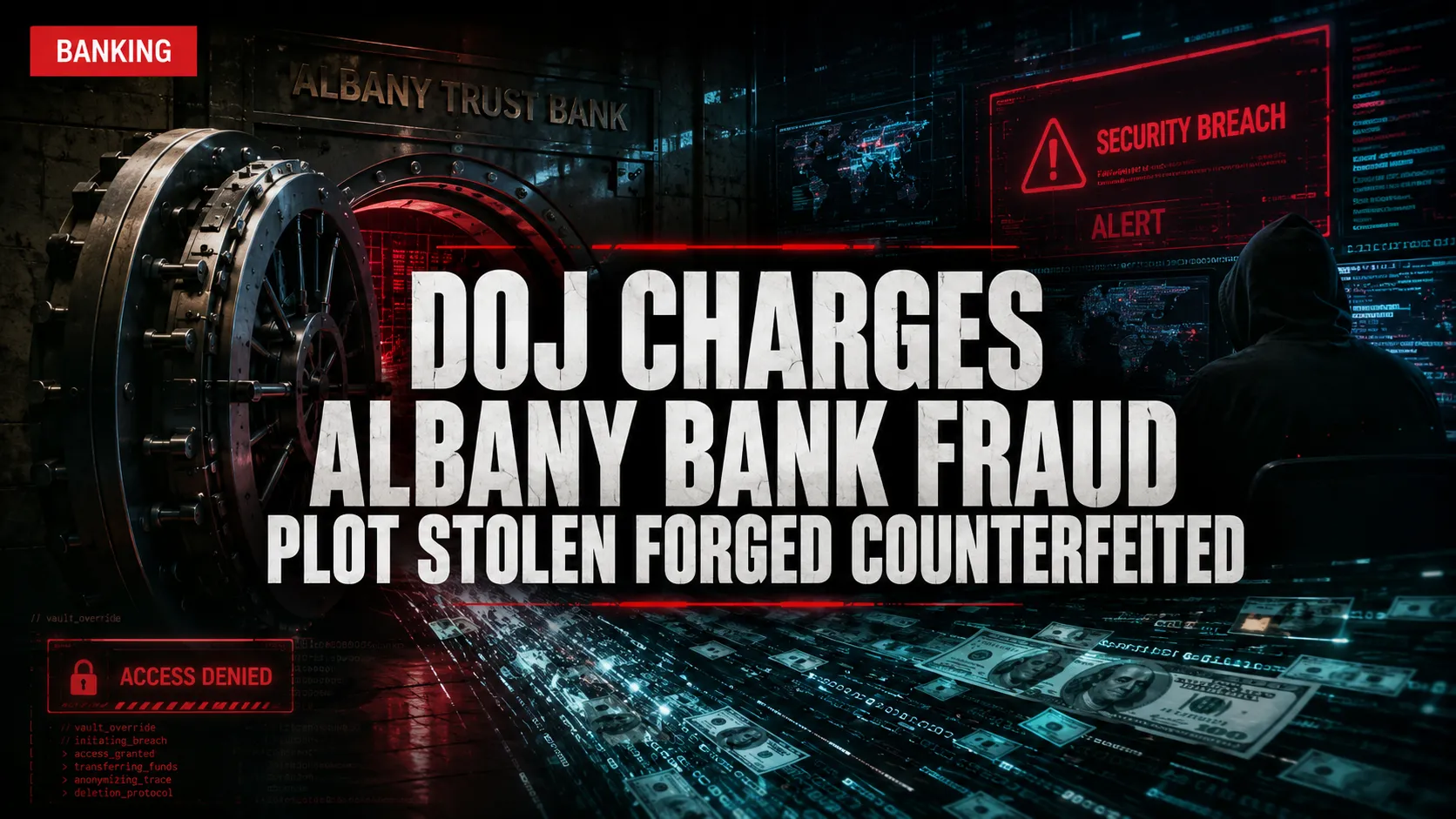 DOJ Charges Albany Bank Fraud Plot: Stolen, Forged, Counterfeited Instruments Allegedly Used